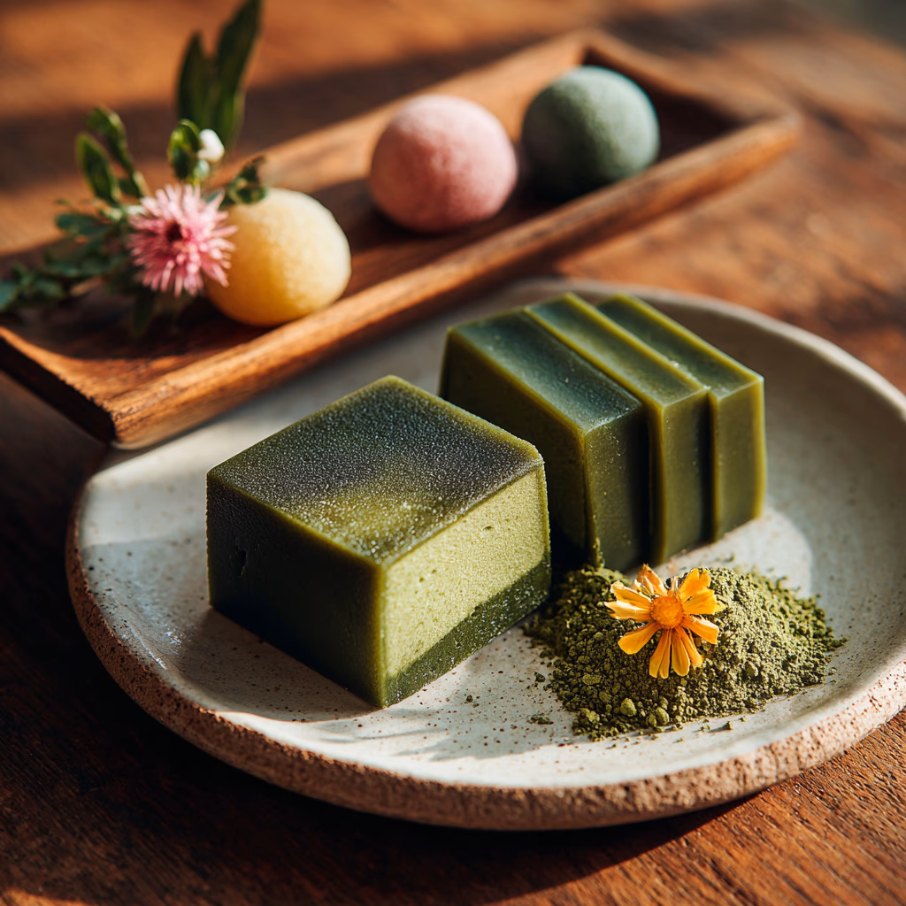 抹茶羊羹と干菓子セット